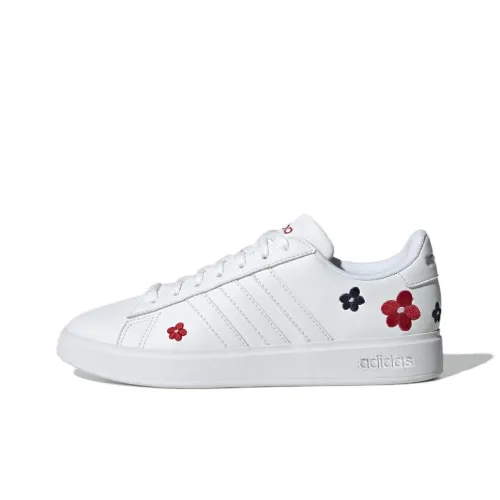 Adidas Advantage Cushioning Wear-Resistant Low-Top Skateboard Shoes Women's White