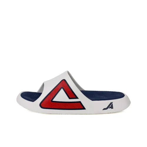 PEAK Slide Slippers Unisex Off White/Navy Blue