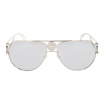 VERSACE Aviator Sunglasses Men's Gold