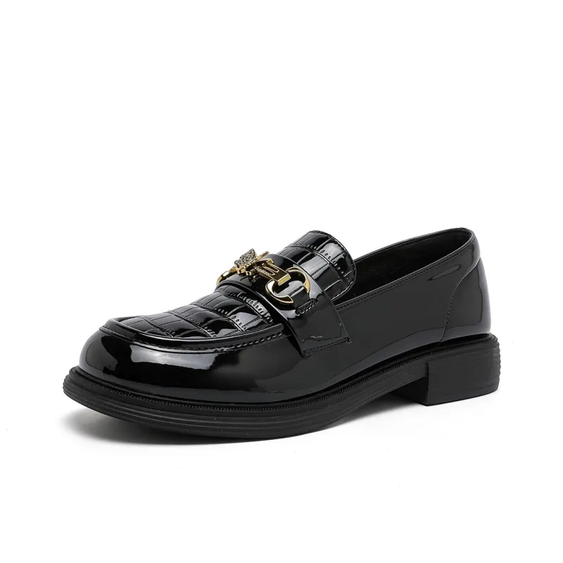 DAPHNE Loafers Women's Black, Beige-0