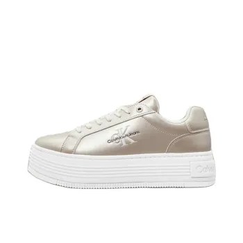 CALVIN KLEIN Low-Top Skateboard Shoes Women's Gold