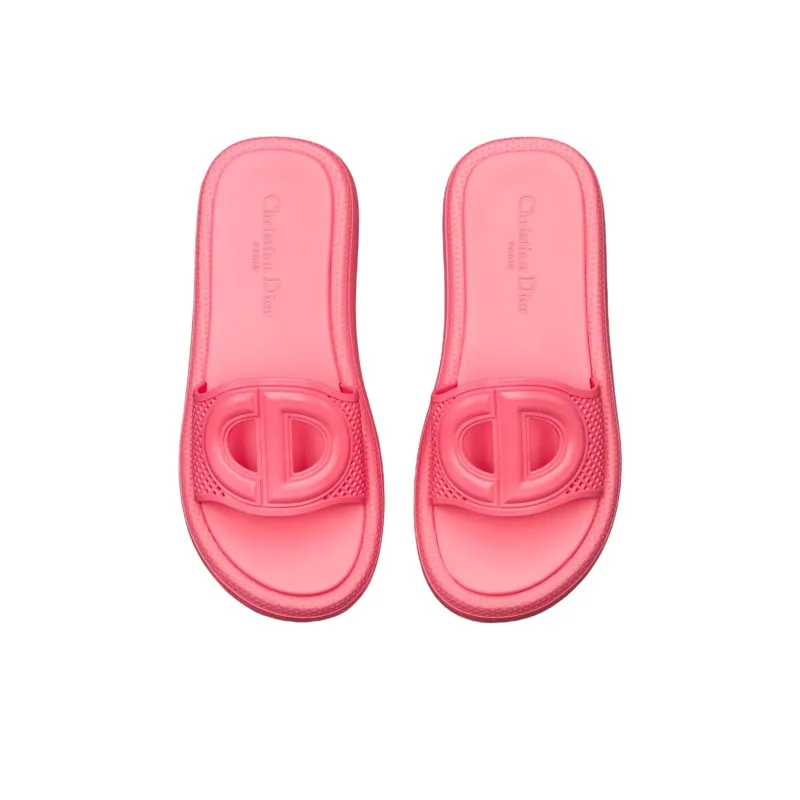 DIOR D-Club Slide Slippers Women's Pink-3