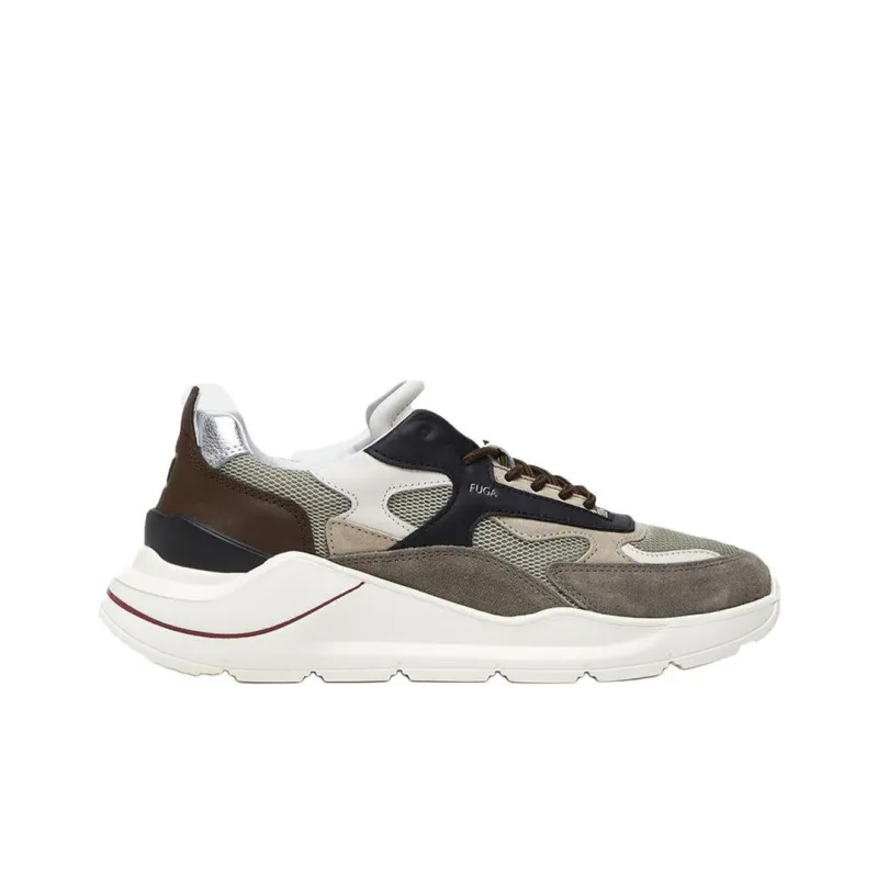 D.A.T.E Low-Top Casual Shoes Men's Army Green-1