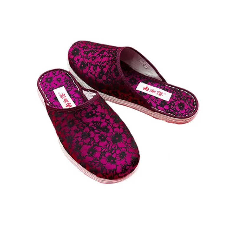 Neiliansheng Odor Resistant Abrasion Resistant Wrap toe Slippers Women's Purple-2