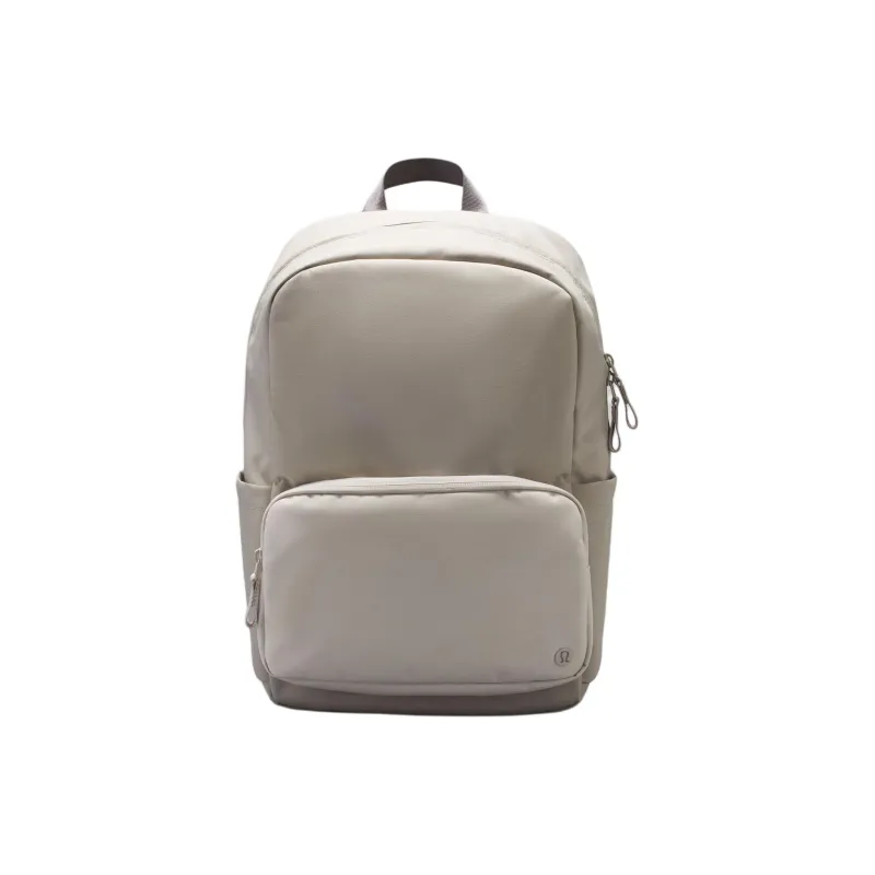 Lululemon Everywhere Canvas Backpack Unisex RWLI/WHTO/TVSG Linen Mixed White Egg White-0