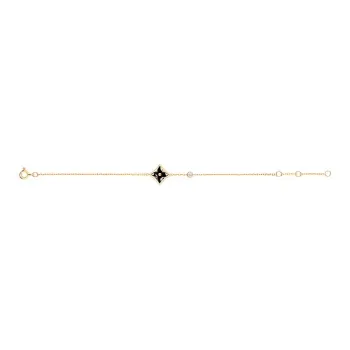 LOUIS VUITTON Color Blossom Bb Star Bracelet Yellow Gold Onyx And Diamond