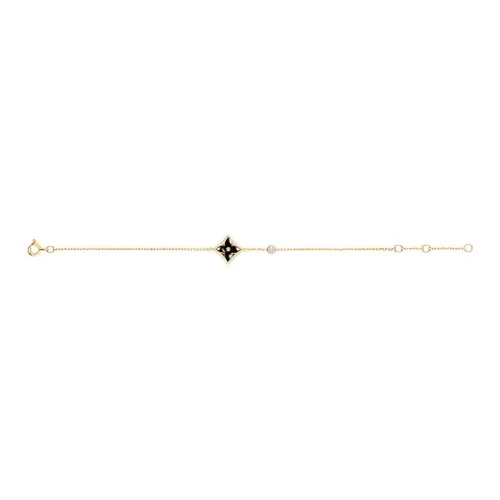 LOUIS VUITTON Color Blossom Bb Star Bracelet Yellow Gold Onyx And Diamond