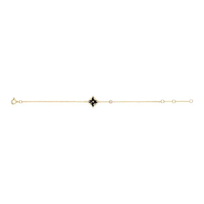 LOUIS VUITTON Color Blossom Bb Star Bracelet Yellow Gold Onyx And Diamond-0
