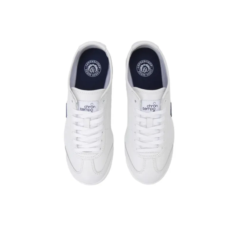 DESCENTE Anti Slip Wear Resistant Low Top Running Shoes Unisex White Blue-2