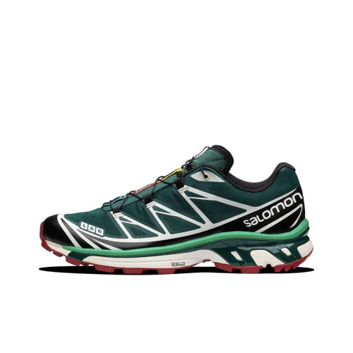 SALOMON XT-6 Running Shoes Unisex Low-Top Bamboo Green/Black/White