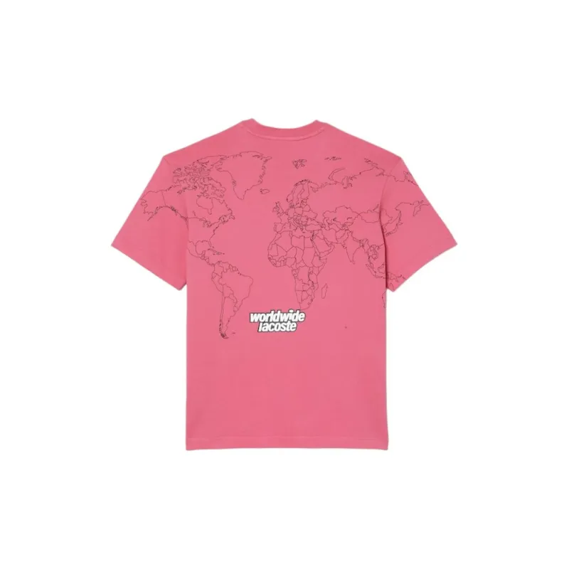 LACOSTE T Shirts Unisex Pink-1