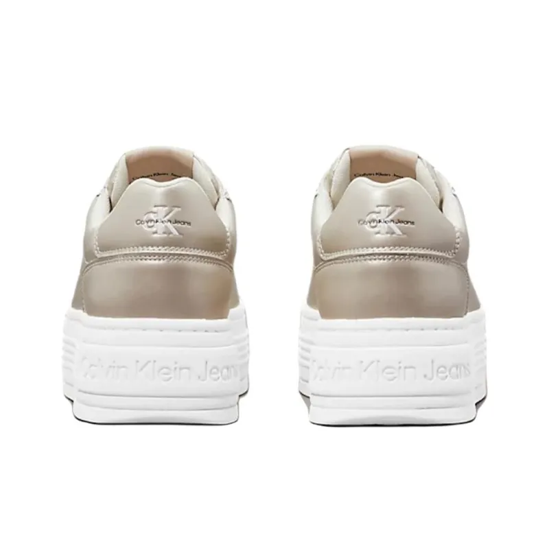 CALVIN KLEIN Low-Top Skateboard Shoes Women's Gold-4