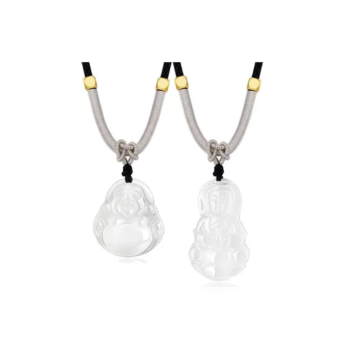 MOONS FAME Chalcedony Necklaces Unisex-9