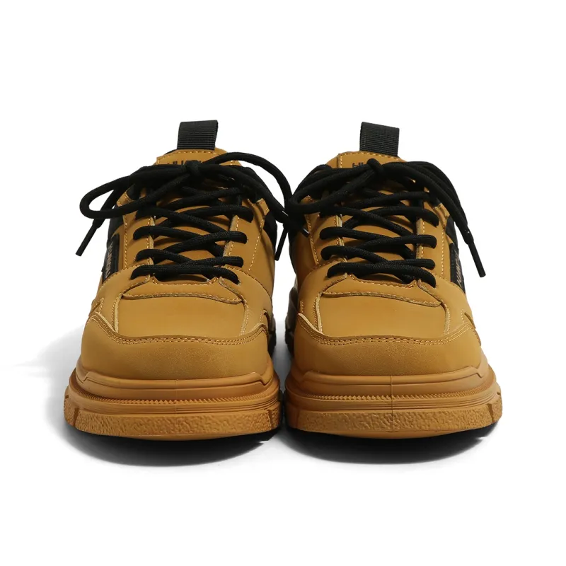 HUANQIU Wear Resistant Low Top Chunky Sneakers Men's-3