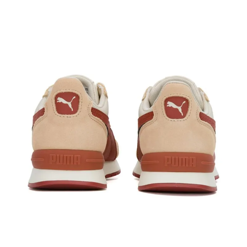 PUMA R78 Nylon Durable Breathable Low Top Casual Shoes Unisex Beige Brown-3