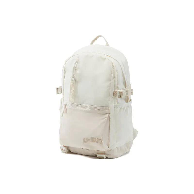 LiNing Polyester Backpack Unisex Ivory-1