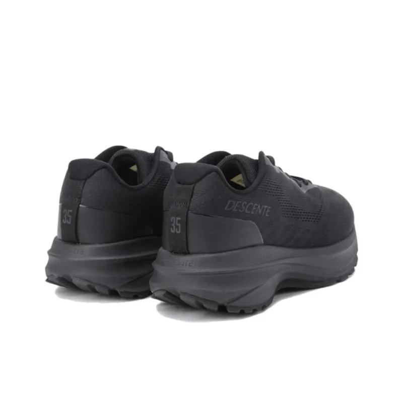 DESCENTE Anti Slip Wear Resistant Low Top Running Shoes Unisex Black-2