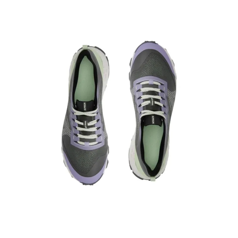 DECATHLON Anti Slip Wear Resistant Low Top Trail Running Running Shoes Women's Purple Black Green-3