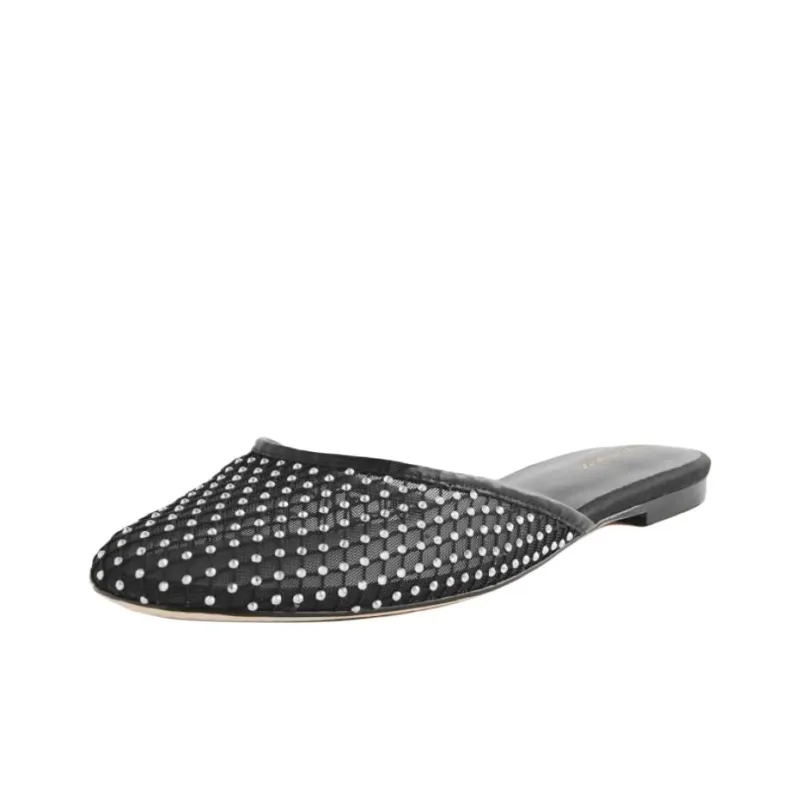 REFORMATION Wrap-toe Slippers Women's Black-2