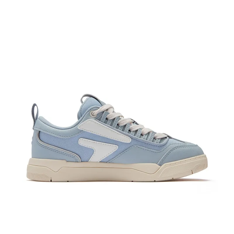 FILA FUSION Nollie Slip Resistant Low Top Skateboard Shoes Women's Blue White-1