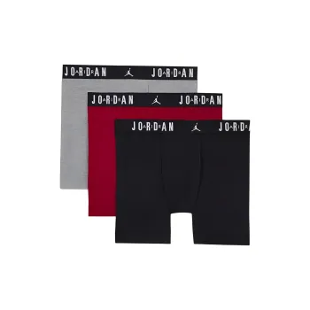 JORDAN Men's Flight Cotton Core Boxer Briefs 3 Pack