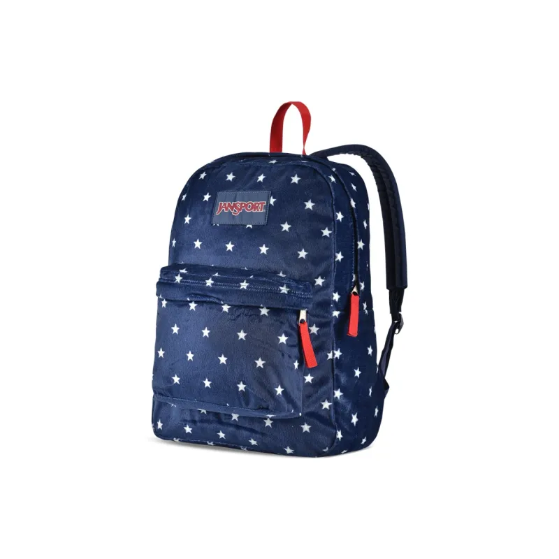 JanSport Fabric Backpack Regular Unisex Blue Background Stars-2