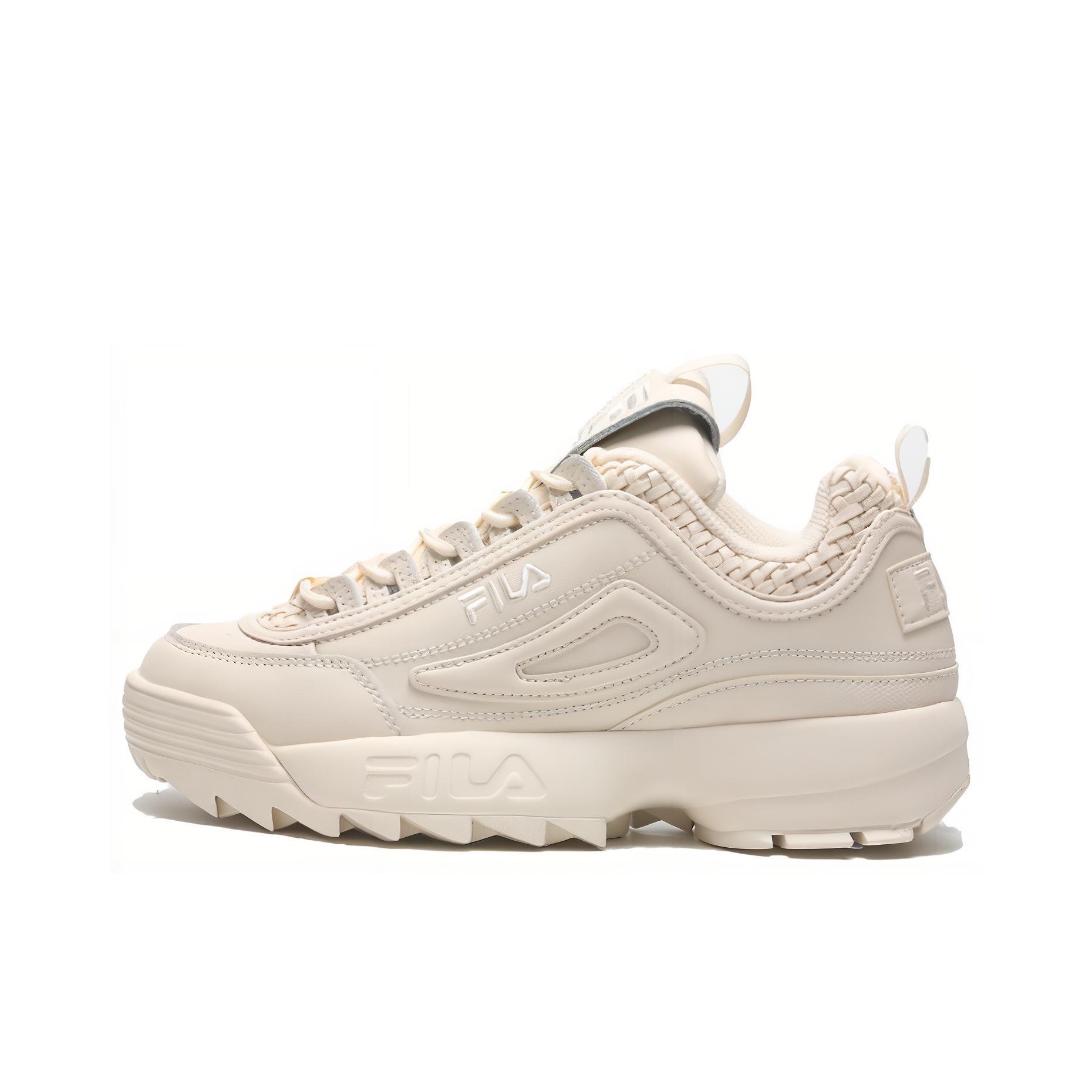 FILA Disruptor 2 Chunky Sneakers Women s Low Top Beige POIZON