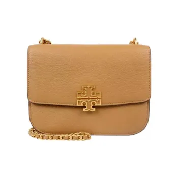 TORY BURCH Britten Cow Leather Crossbody Bag Shoulder Bag Women's Caramel