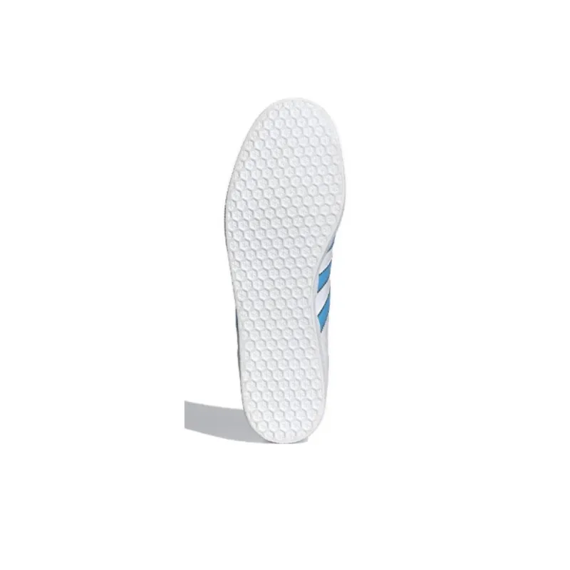 Adidas Gazelle White Semi Blue Burst-3
