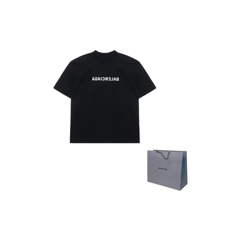 Balenciaga SS22 T Shirt Loose Fit Unisex Black-2