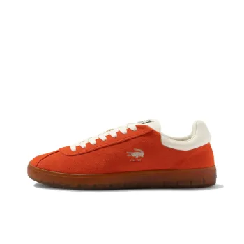 LACOSTE Low Top Skateboard Shoes Men's Orange Red