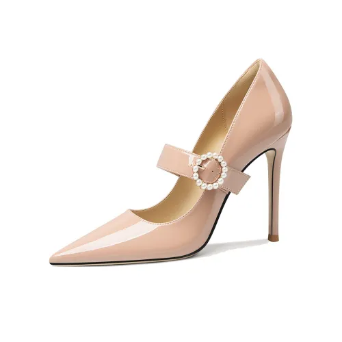 Lily Wei High Heels Women's Nude Pink