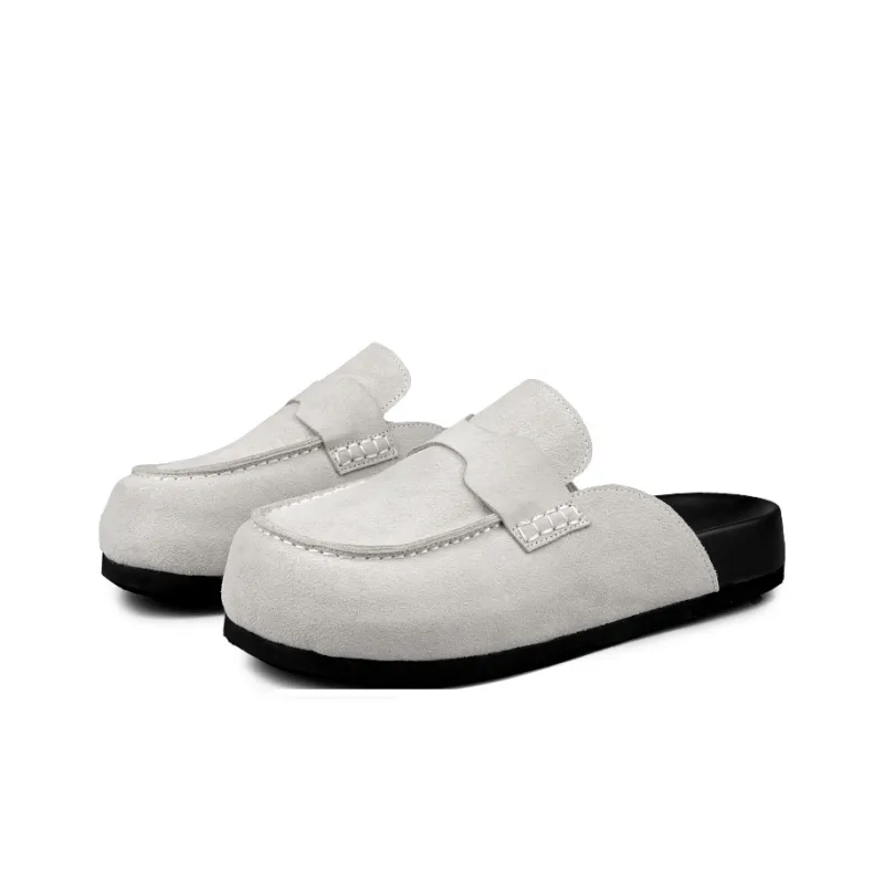 LOHAN·SIR Odor Resistant Abrasion Resistant Slip Resistant Wrap toe Slippers Unisex-30