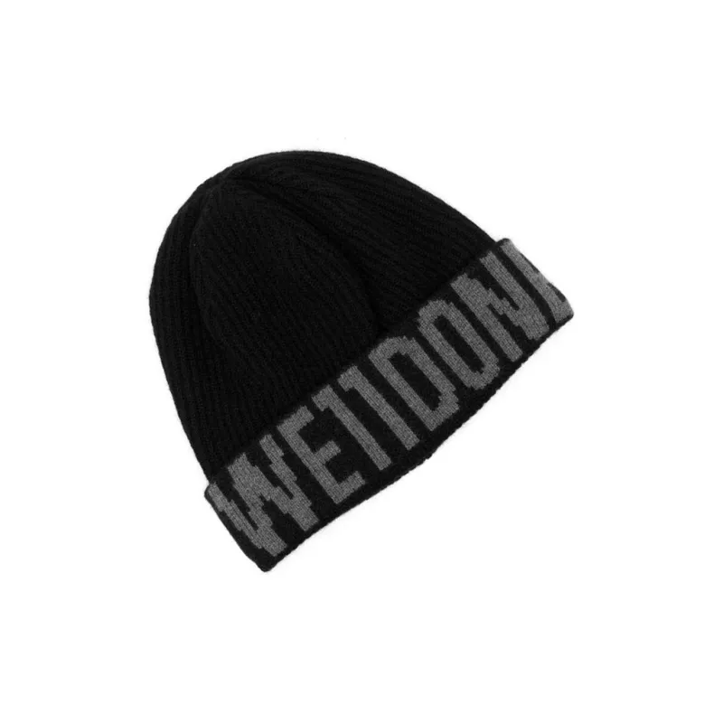 WE11DONE Intarsia-knit Logo Beanie-2