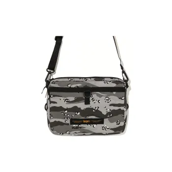 A BATHING APE Cotton Shoulder Bag, Crossbody Bag Unisex Multicolor