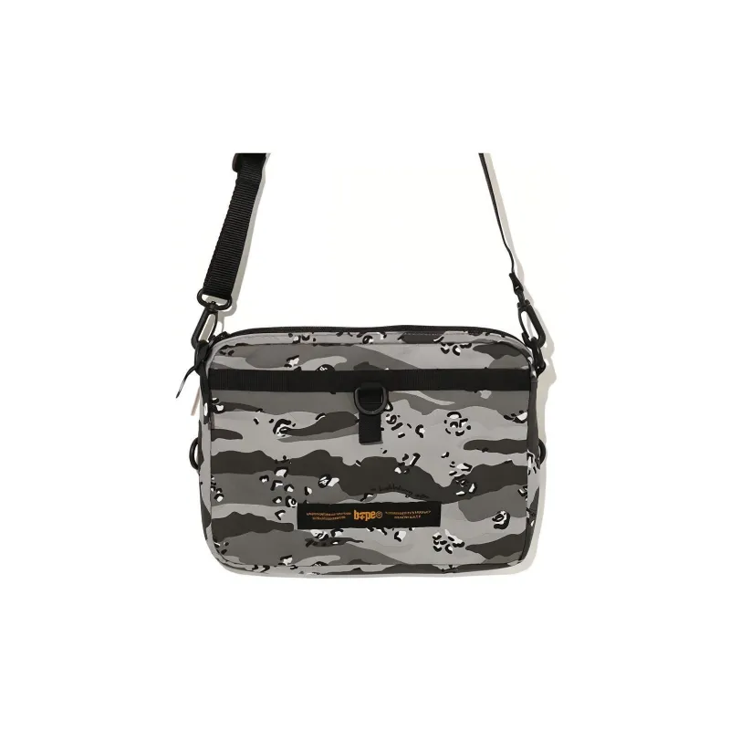 A BATHING APE Cotton Shoulder Bag, Crossbody Bag Unisex Multicolor-0