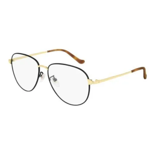 GUCCI Metal Oval Eyeglass Frames Men's Black