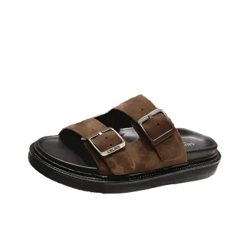 CELINE Slide Slippers Men's Brown