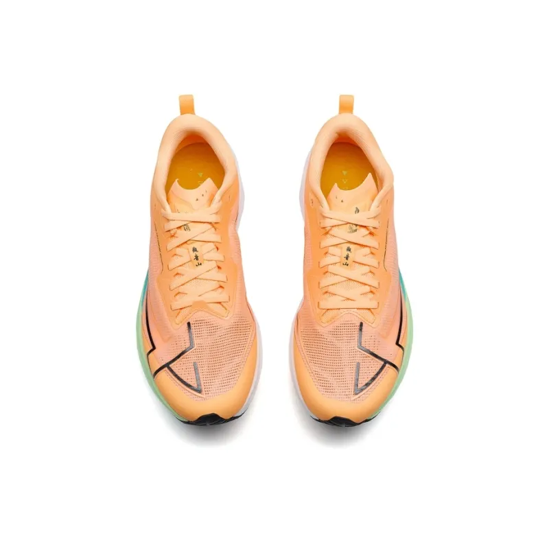 XTEP One-piece Molded 2nd Generation Cushioned Slip-Resistant Low-Top Running Shoes Men's Fresh Look Neon Orange-4