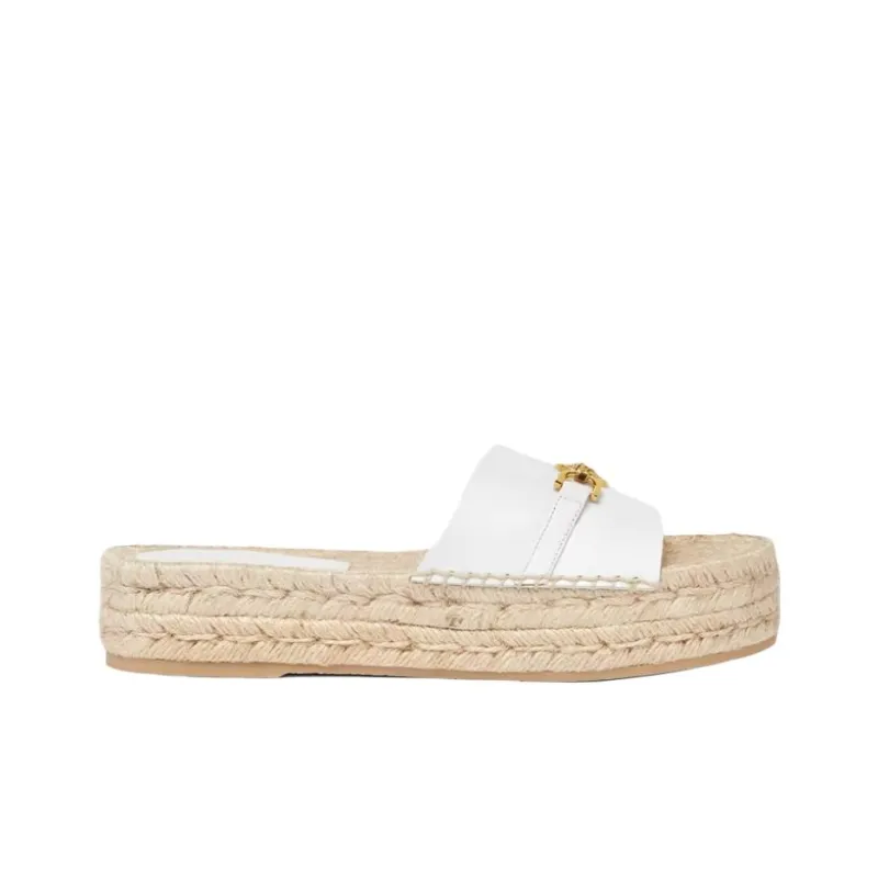 VERSACE Slide Slippers 3cm Women's White-1