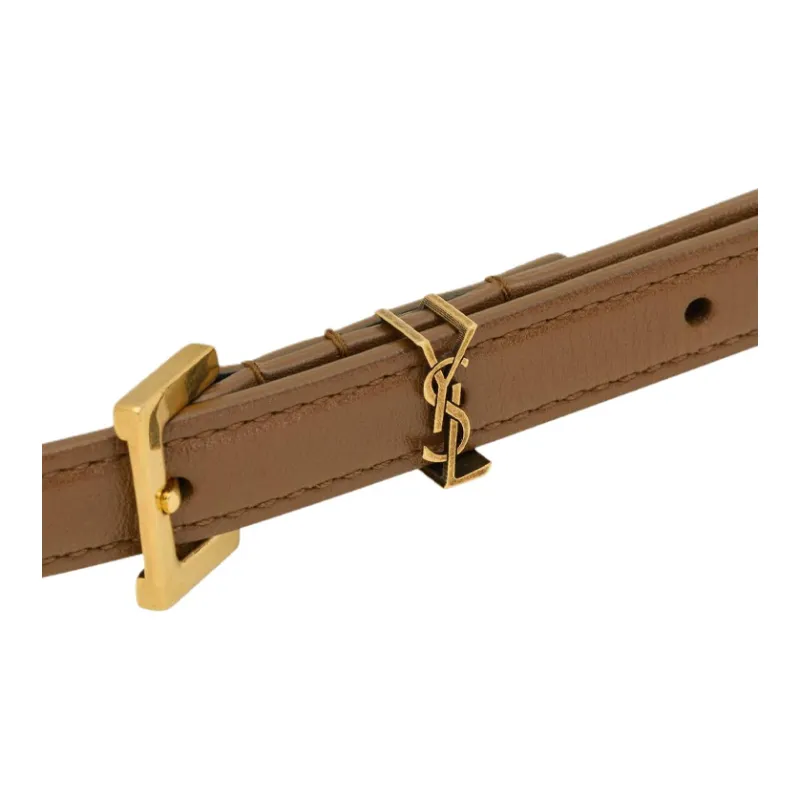 SAINT LAURENT Extra Thin Cassandre Belt-2