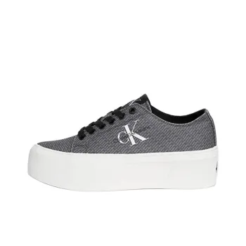 CKJ CALVIN KLEIN JEANS Low Top Skateboard Shoes Women's Gray
