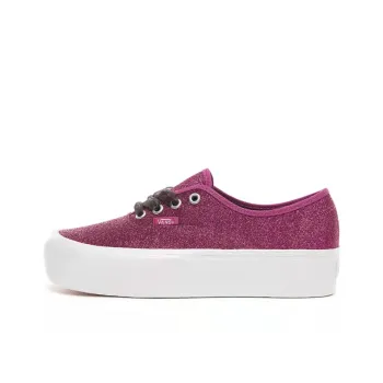 Vans Glitter Authentic Platform 2.0 Red/White Women's
