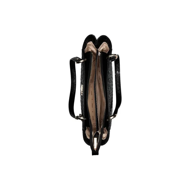 GUESS PU Tote Bag Shopping Bag Shoulder Bags Small Size Women's Black-3
