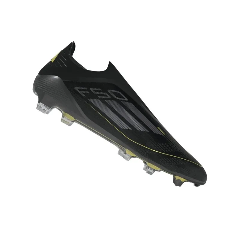 Adidas F50 Elite Laceless Fg Core Black Iron Metallic Gold Metallic-2