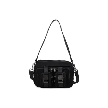 NUNOO Neoprene With Polyurethane Portable Crossbody Bag Shoulder Bag Women's Black