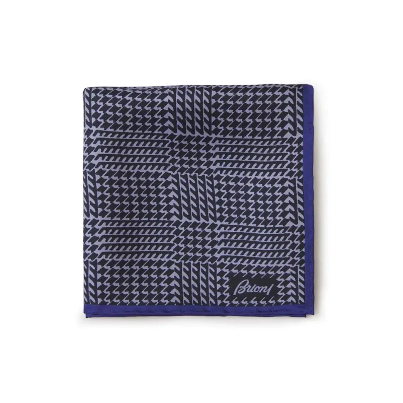Brioni Geometric Print Pochette-0