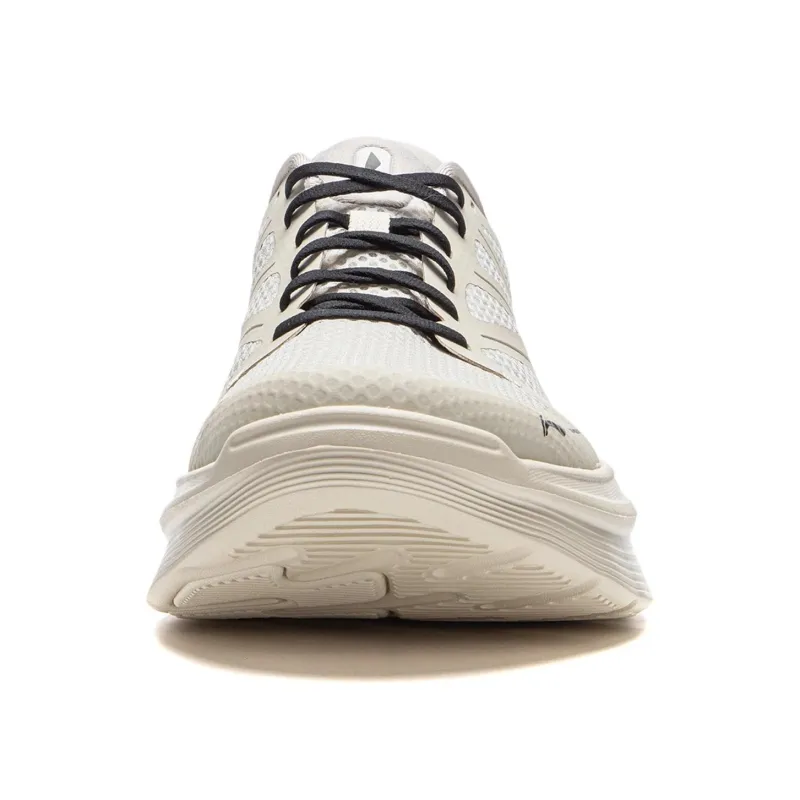 LiNing Ling Yue Cushioning Wear Resistant Low Top Running Shoes Men's Silver Birch Gray-4