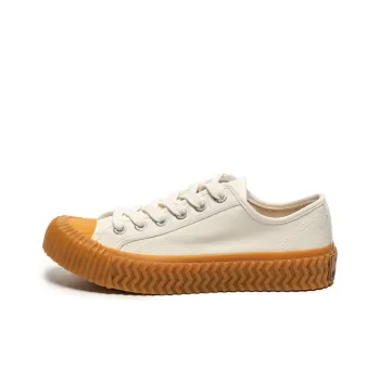Excelsior Canvas Shoes Unisex Low Top Steam White/Caramel