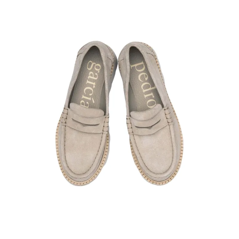 Pedro García Sebas Loafers 3.5cm Women's Beige-3